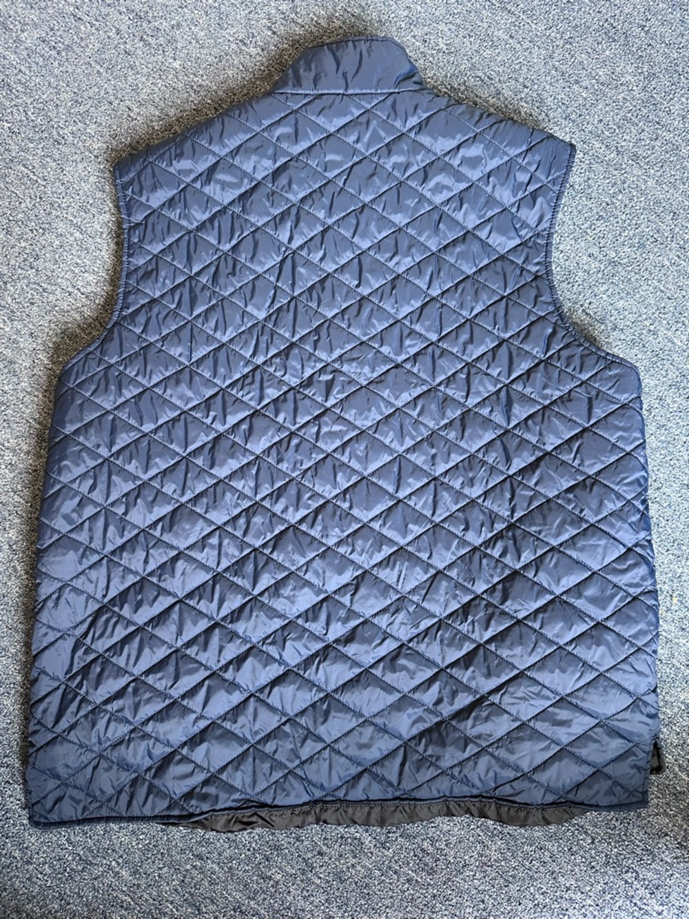 Weatherproof Quilted Navy Men's Vest with Stand Collar - Picture 2 of 7
